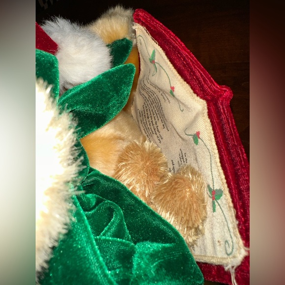 Vintage Dan Dee Talking Plush Bear Reads True Story of Christmas Animated Lights - Picture 3 of 9